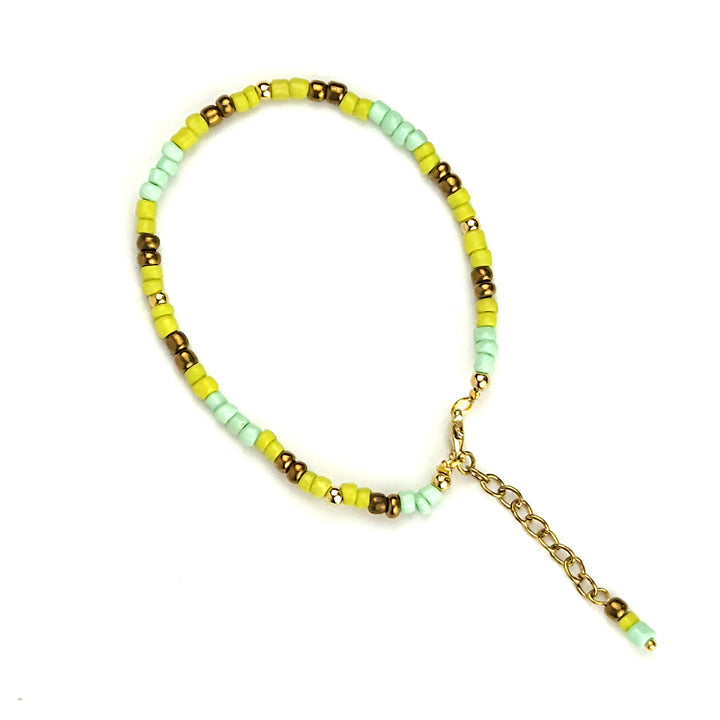 Pastel Beaded Anklet