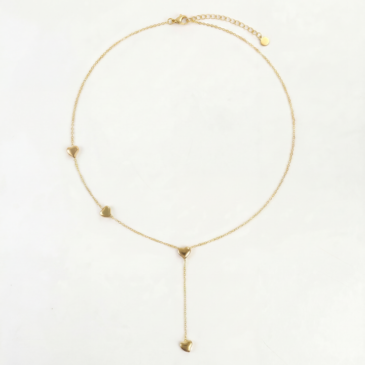 Fluid Arch Bar Necklace – 18k Gold Plated 316L Stainless Steel