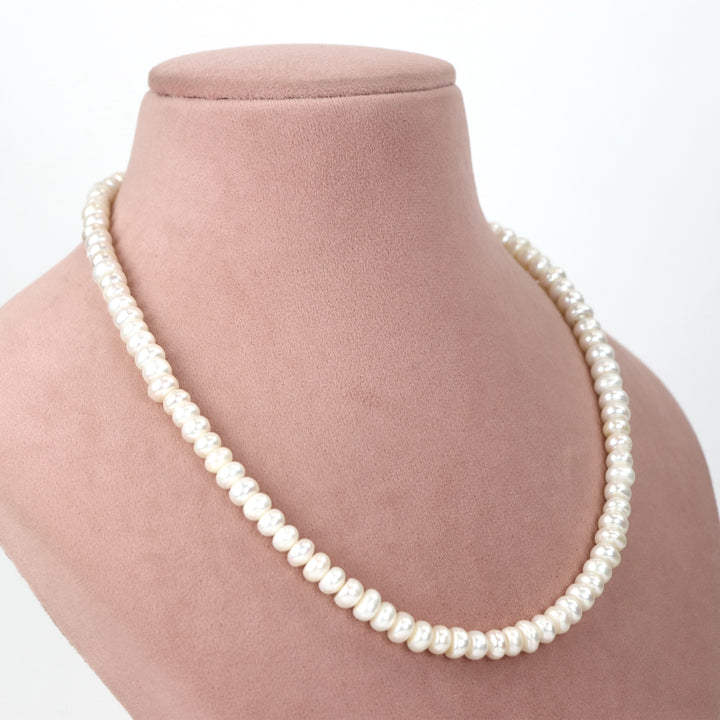 De lemon Real Pearl Single-Strand Necklace