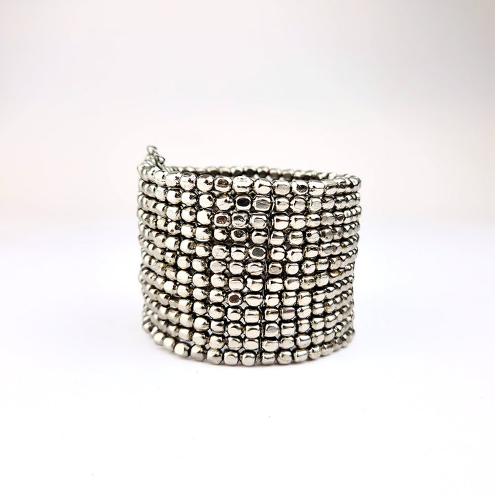 Multi layer Metal bead Bracelet