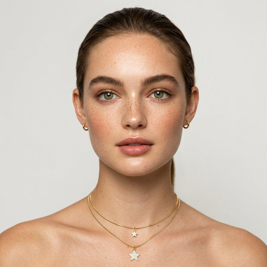 Golden Solstice Medallion Necklace – Waterproof 18k Gold Plated Stainless Steel