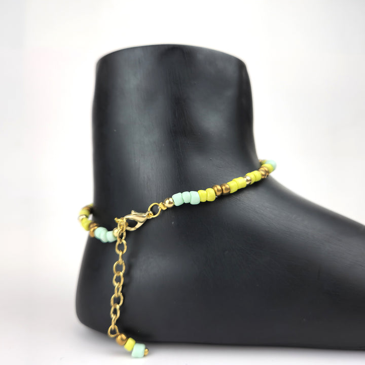 Pastel Beaded Anklet