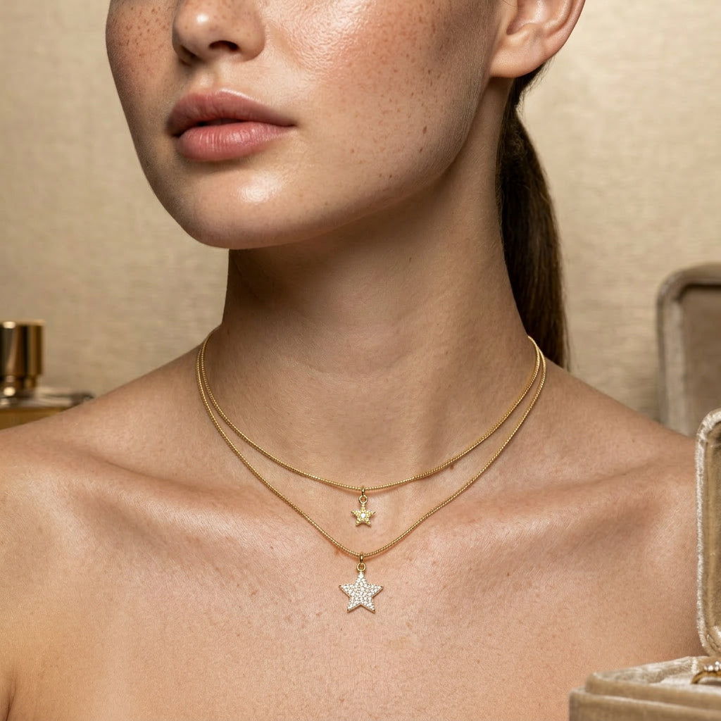 Golden Solstice Medallion Necklace – Waterproof 18k Gold Plated Stainless Steel