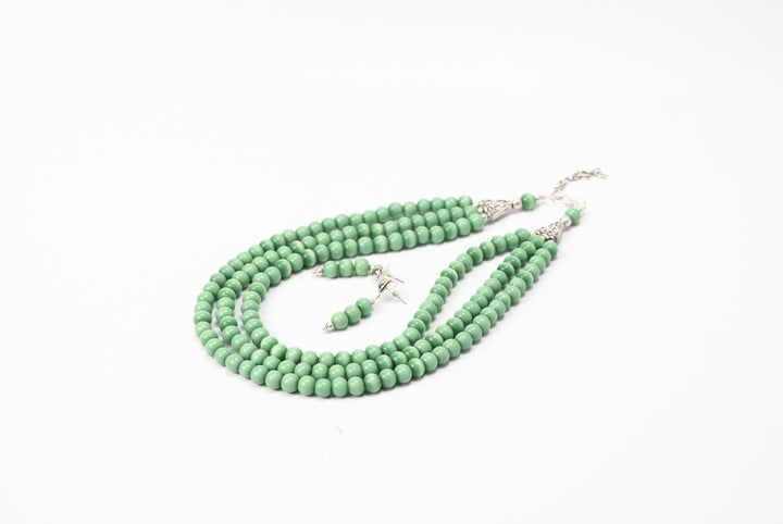 Multi Layer Glass Beads Necklace