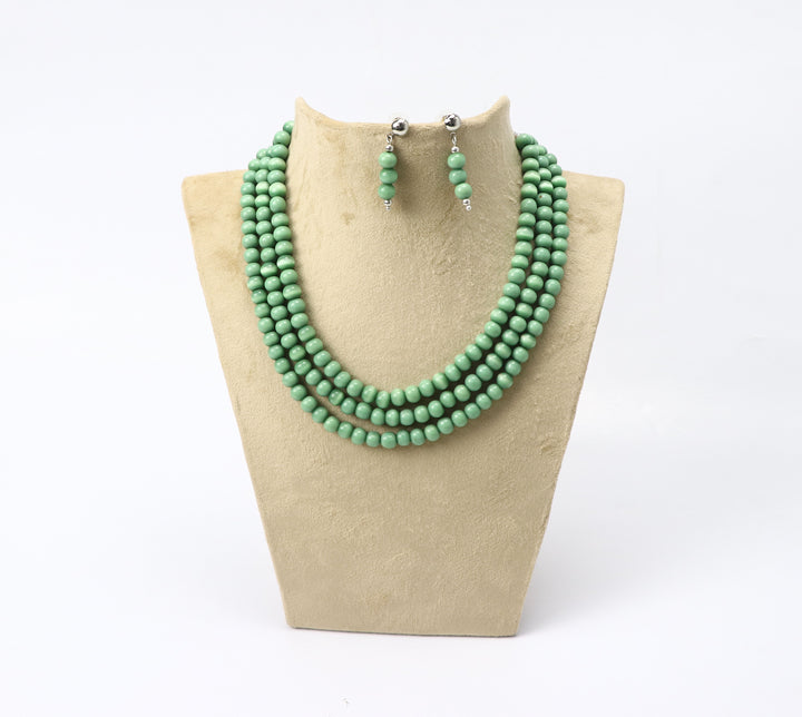 Multi Layer Glass Beads Necklace