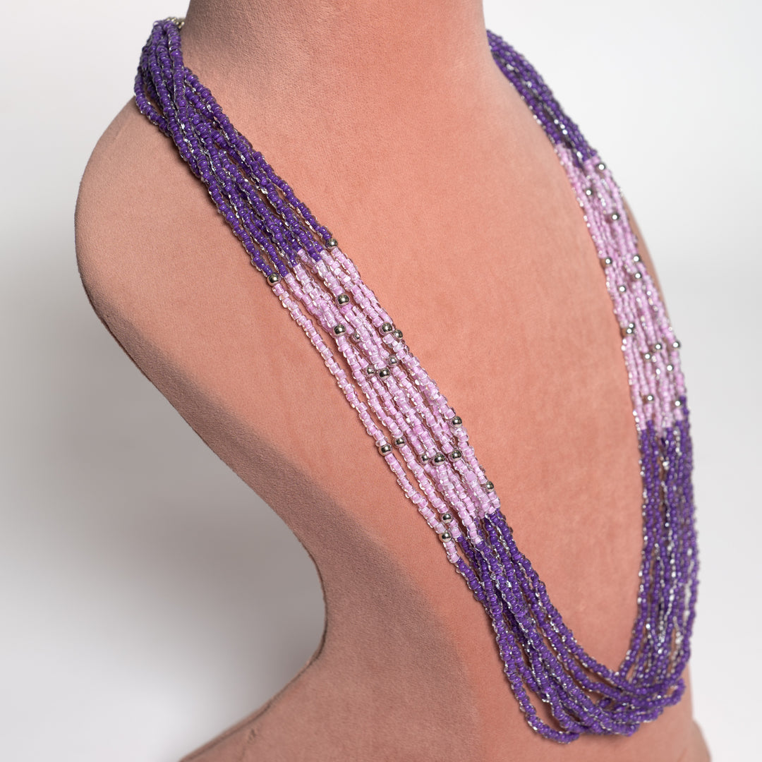 Lavender Dreams Multi-Strand Beaded Necklace