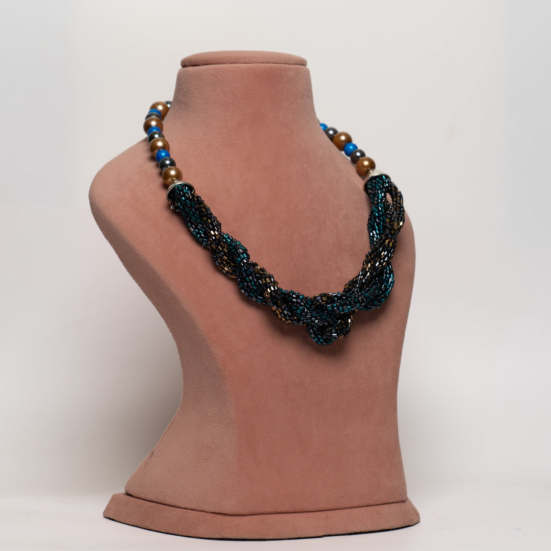 Luster Twist Beaded Necklace