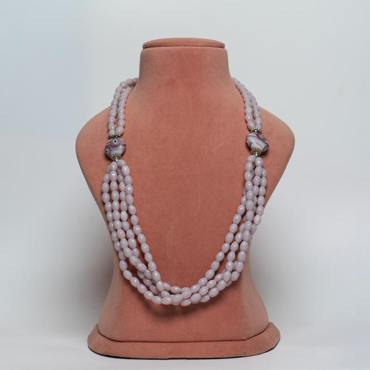 Soft Lilac Serenity Beaded Necklace