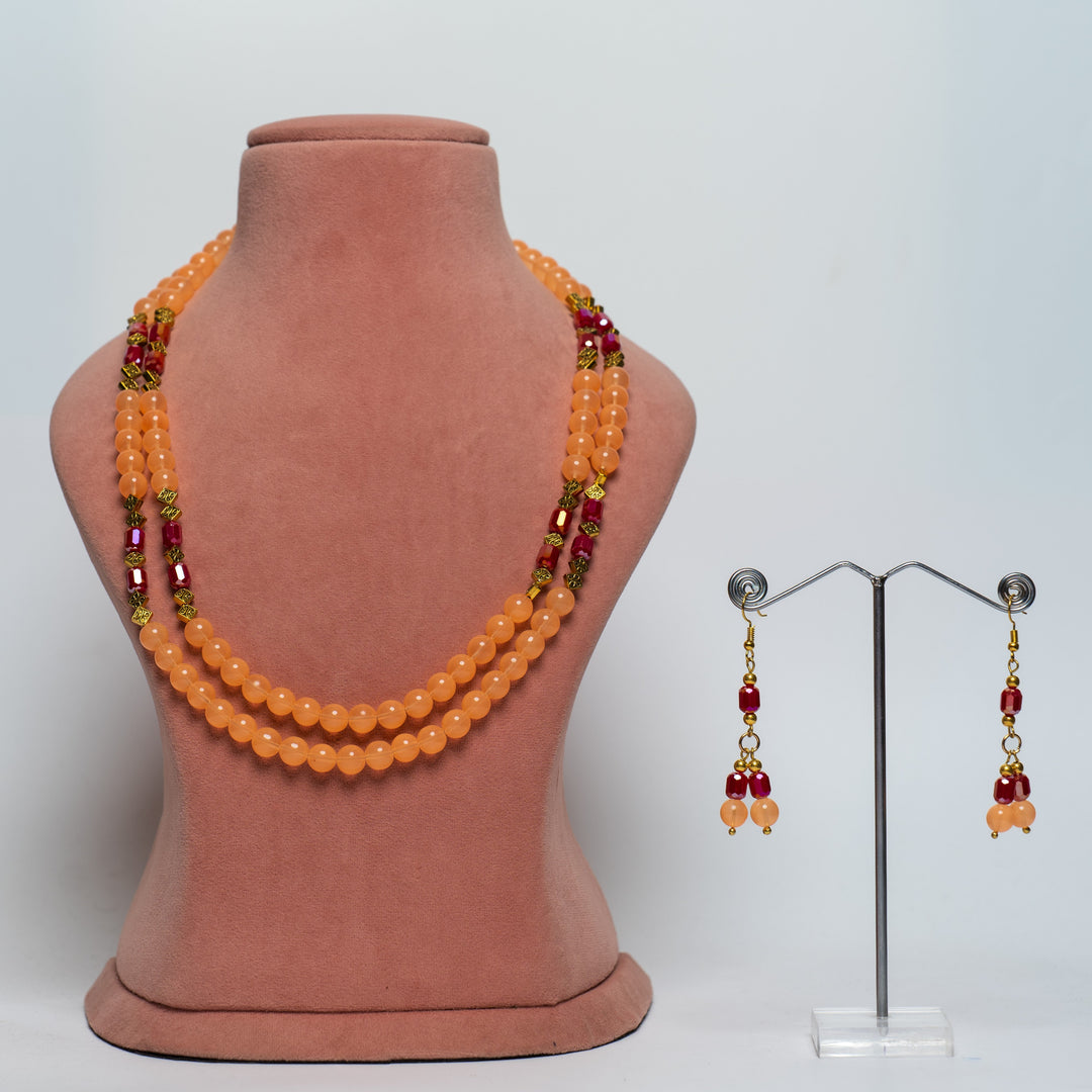 Beaded Necklace & Earring Set