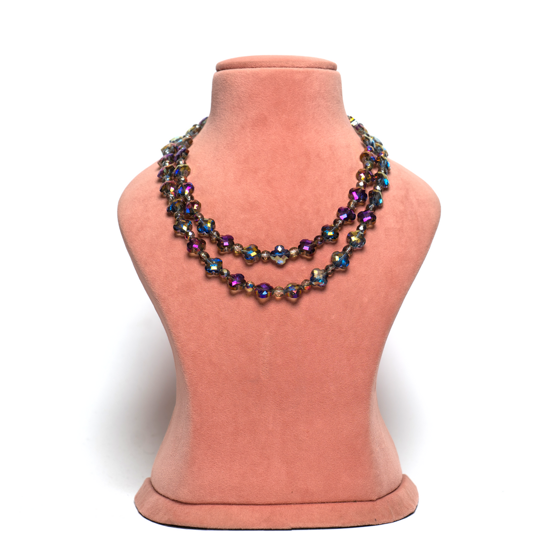 "Iridescent Aurora" Necklace & Earrings Set
