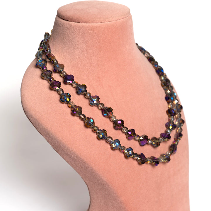 "Iridescent Aurora" Necklace & Earrings Set
