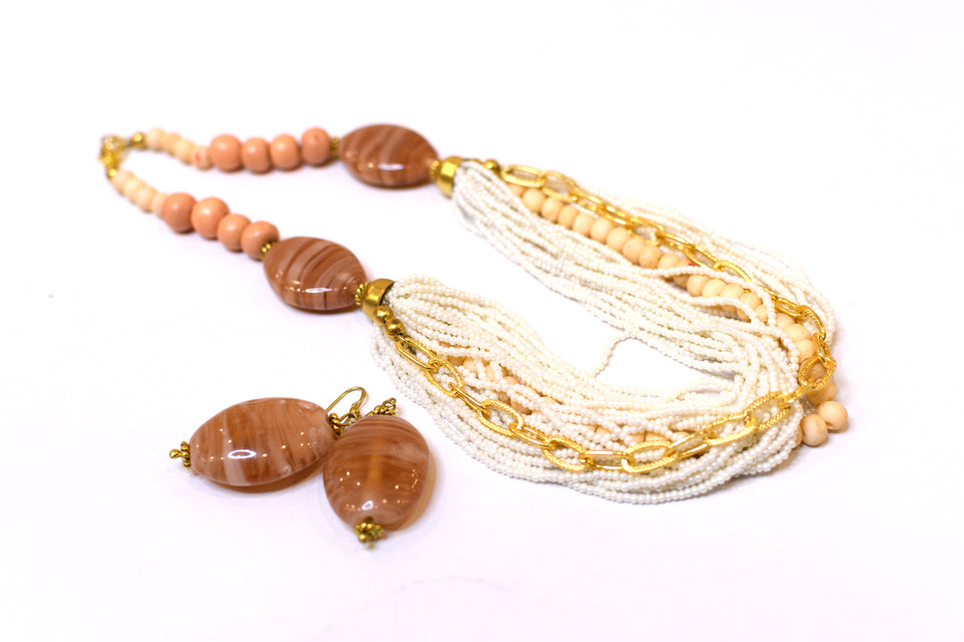 Glass Seed Beads Necklace