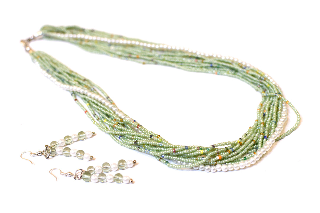 Glass Seed Beads Necklace