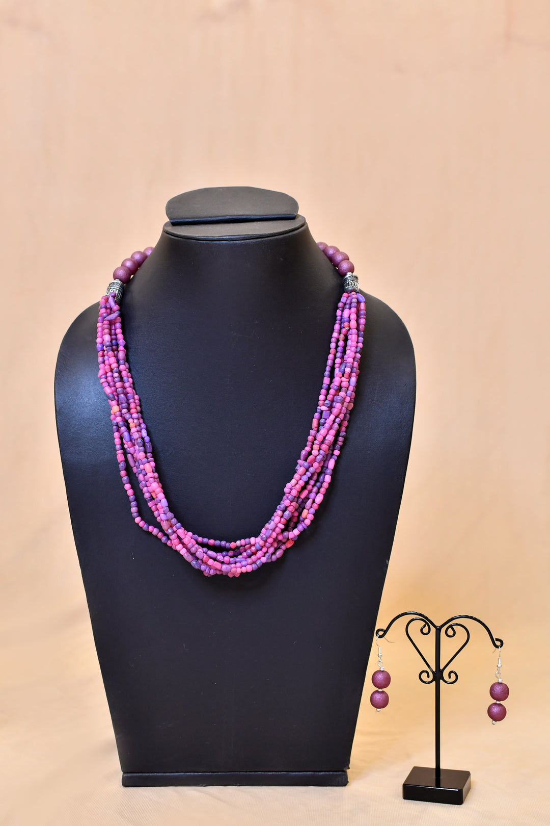 Multi Layer Glass Beads Necklace