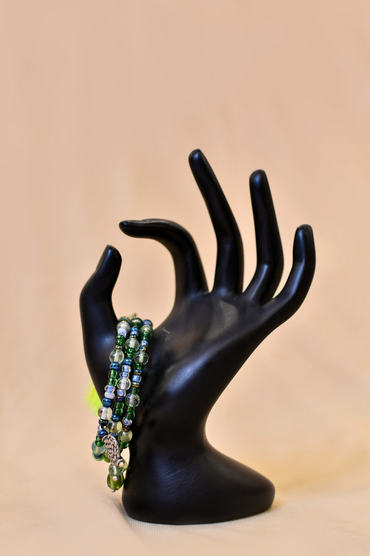 Sprial Glass Bead Bracelet