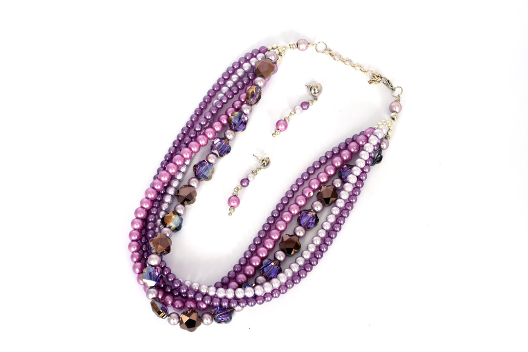 Multi Layer Pearl Bead Necklace