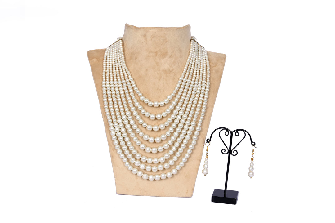 Multi Layer pearl Bead Necklace