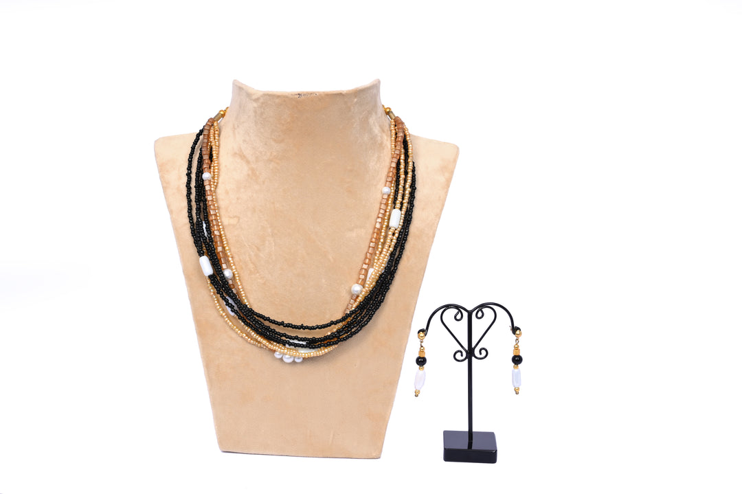 Multi layer seed Bead Necklace
