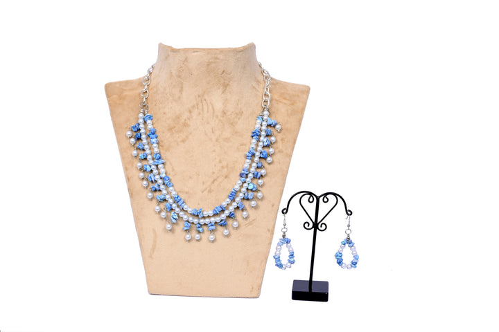 SPS chips and Glass Bead Necklace