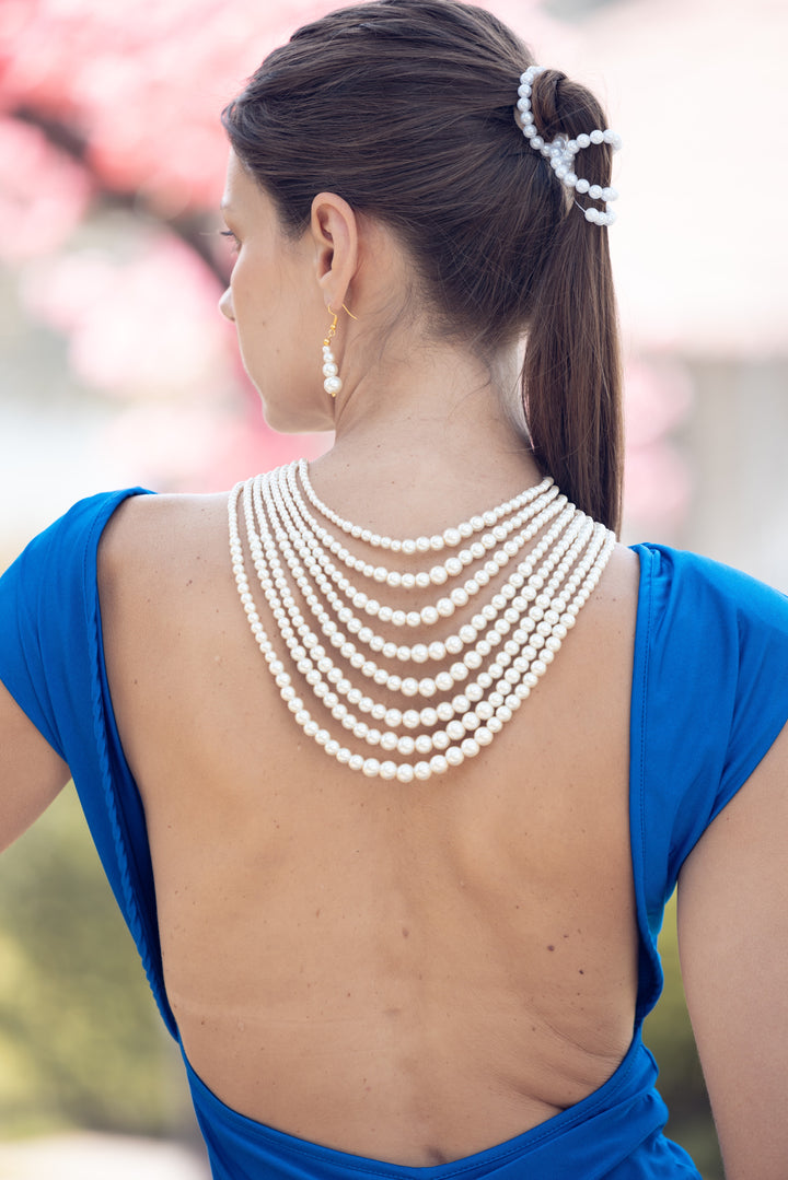 Multi Layer pearl Bead Necklace