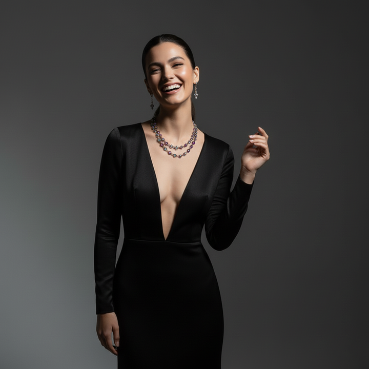 "Iridescent Aurora" Necklace & Earrings Set