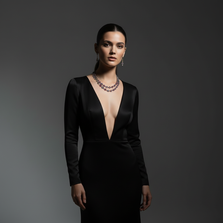 "Iridescent Aurora" Necklace & Earrings Set