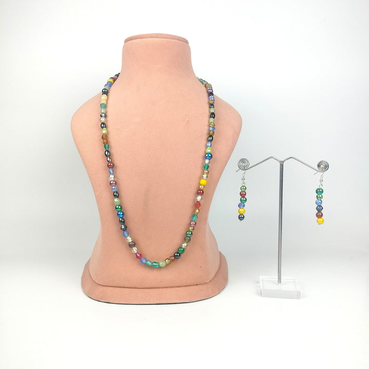 Multicolor Bead Necklace Pack Of 2 Pieces