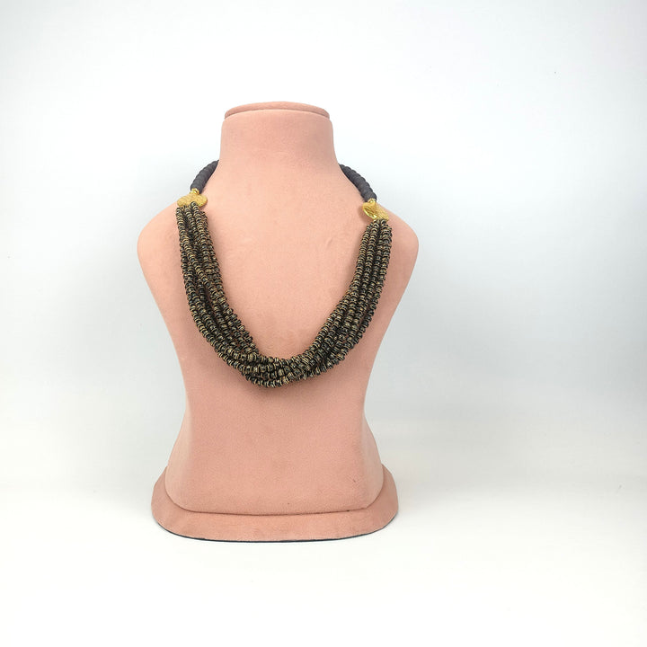 Multi Layer Glass Bead Necklace