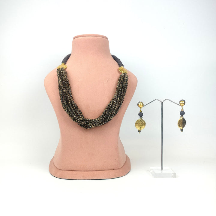 Multi Layer Glass Bead Necklace