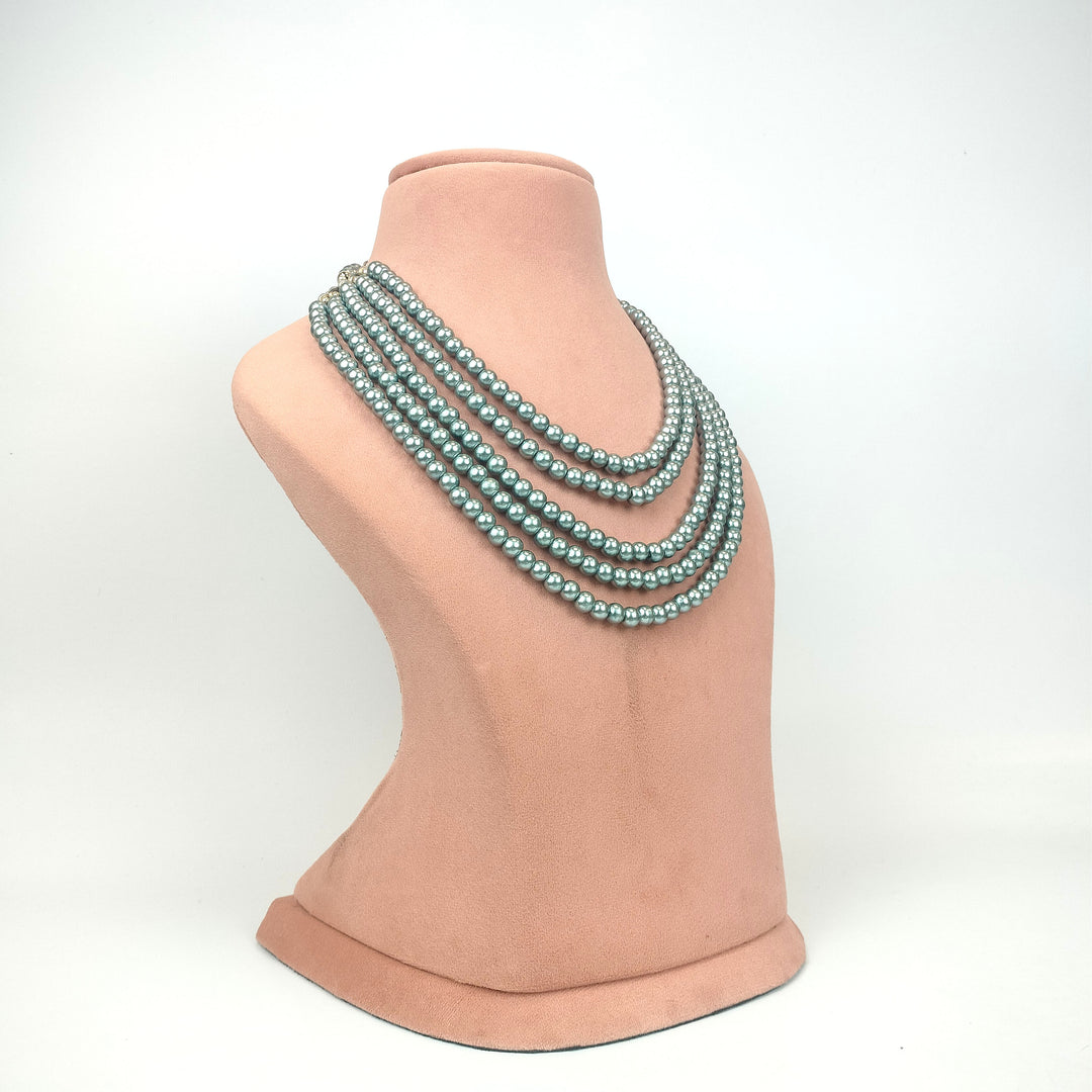 Multi Layer Glass Pearl Necklace