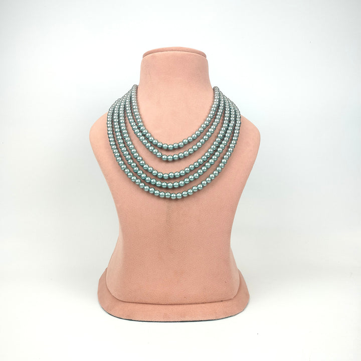 Multi Layer Glass Pearl Necklace