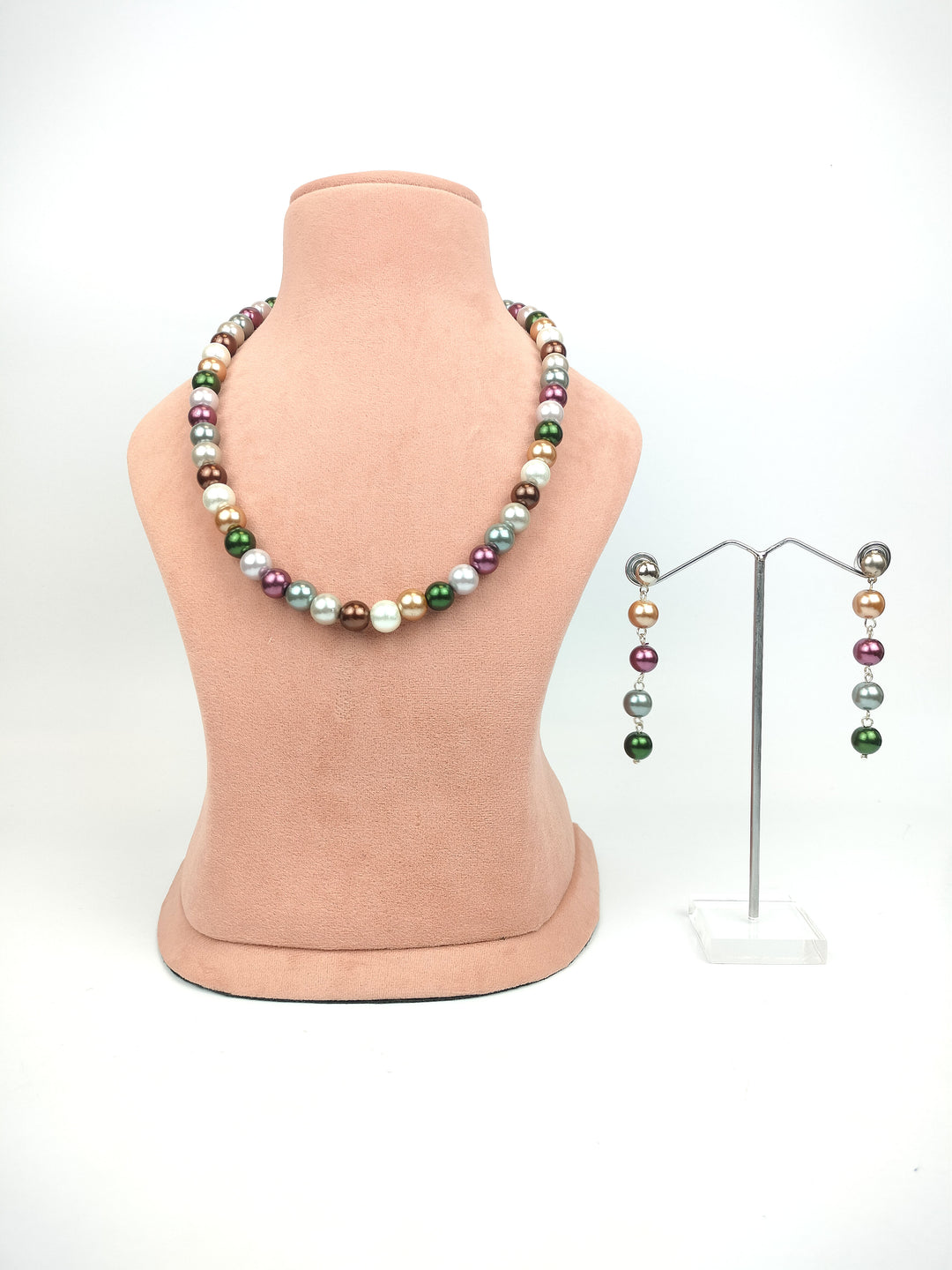 Colorful Statement Pearl Necklace