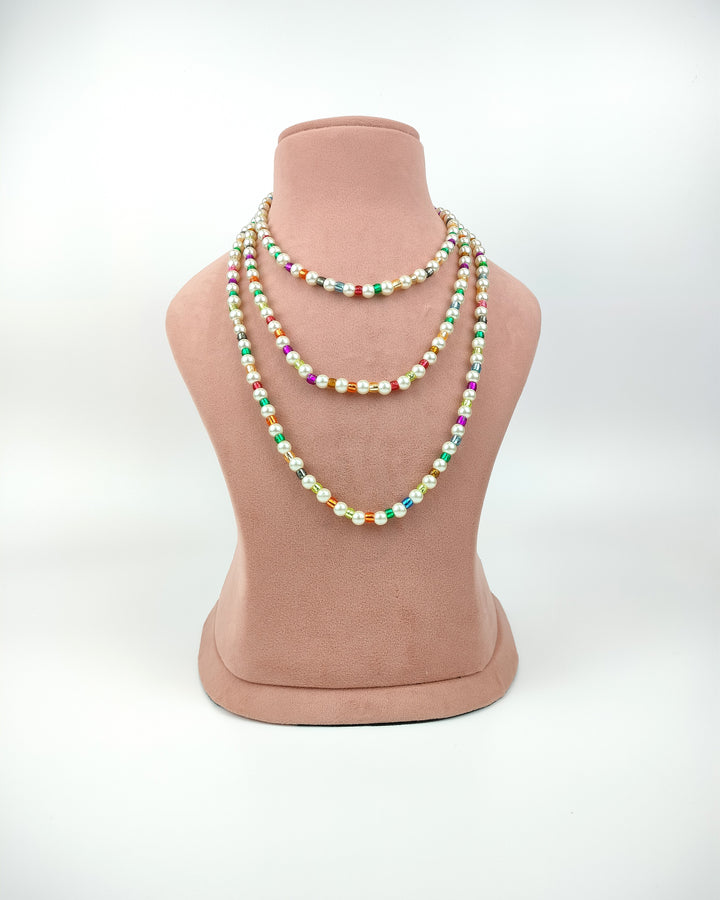 Long Multi Strang Necklace