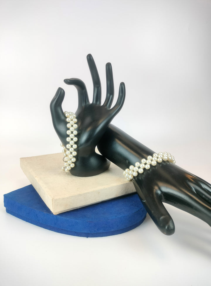 Layered Pearl Bracelet Pack of 2 pic