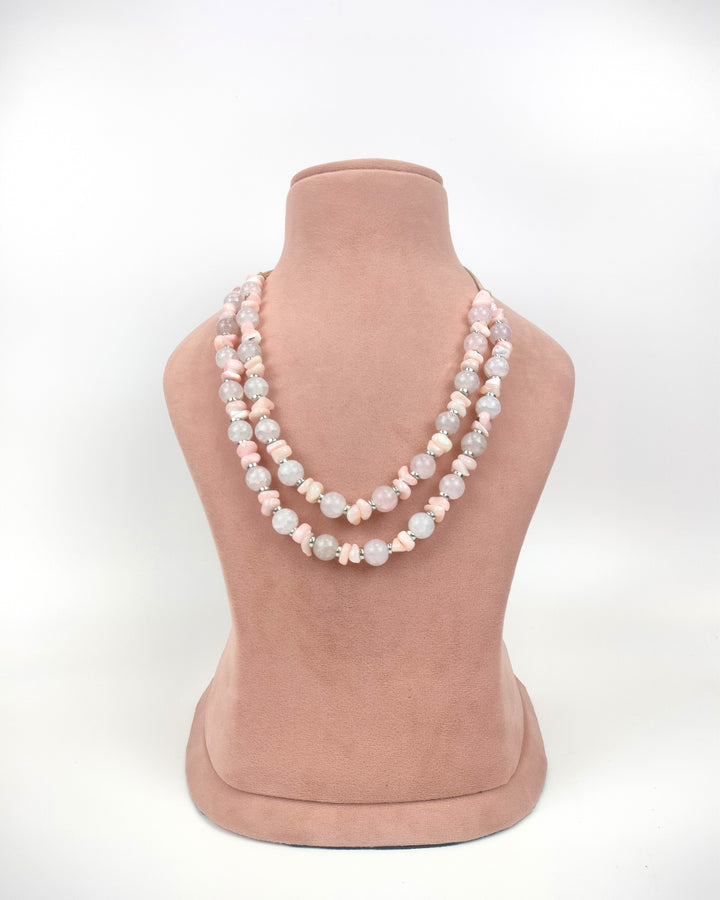 Delicate Pink Necklace Set