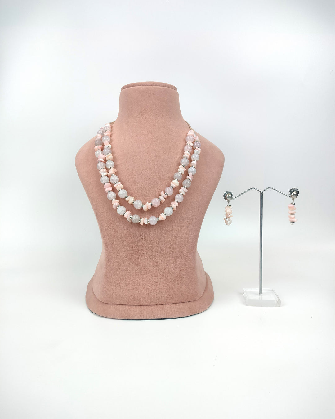 Delicate Pink Necklace Set