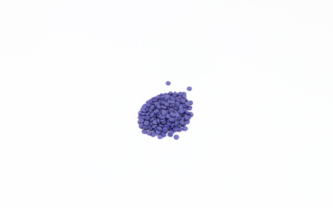 De-Lemon Premium Pressed Glass Beads Fancy Matt Glass bead flat Round
