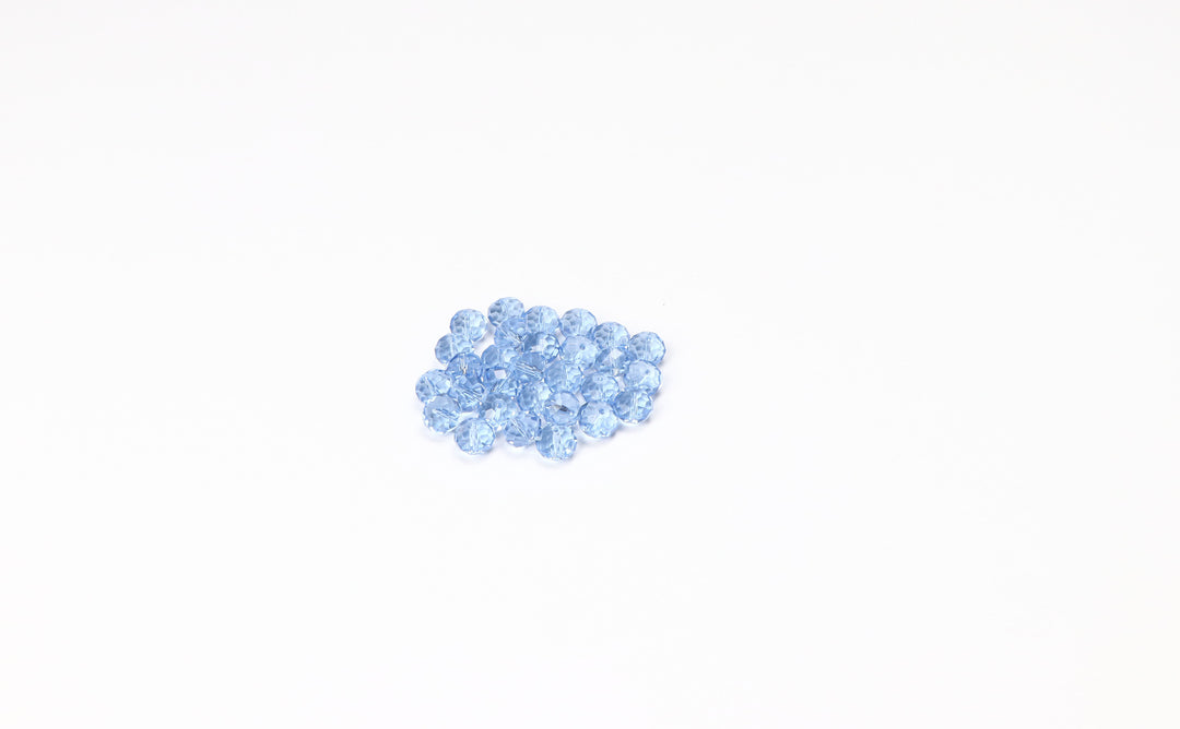 Sky Fancy Faceted Glass Bead