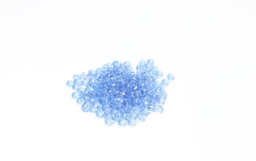 Sky Fancy Faceted Glass Bead