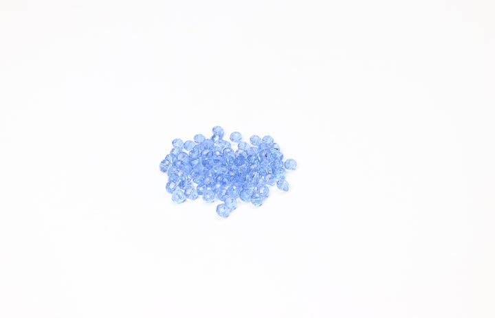 Azure Fancy Faceted Glass Bead