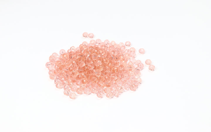 Pink Fancy Faceted Glass Bead