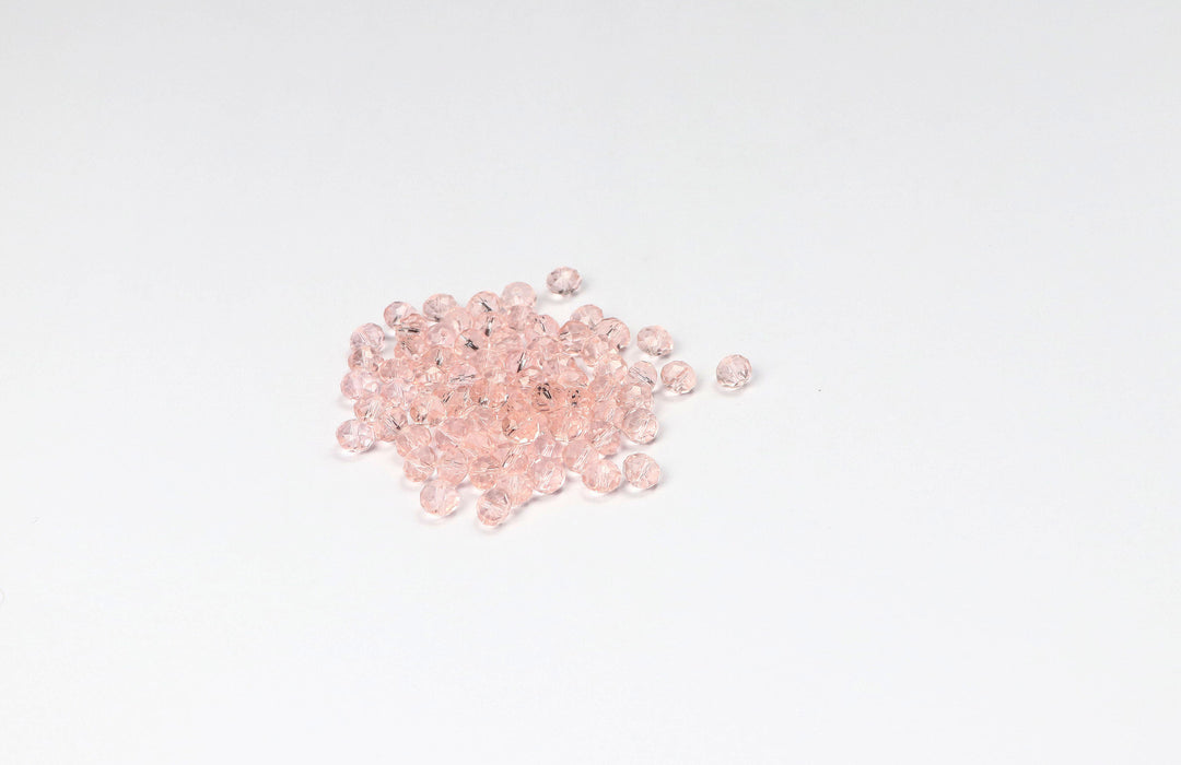 Pink Fancy Faceted Glass Bead