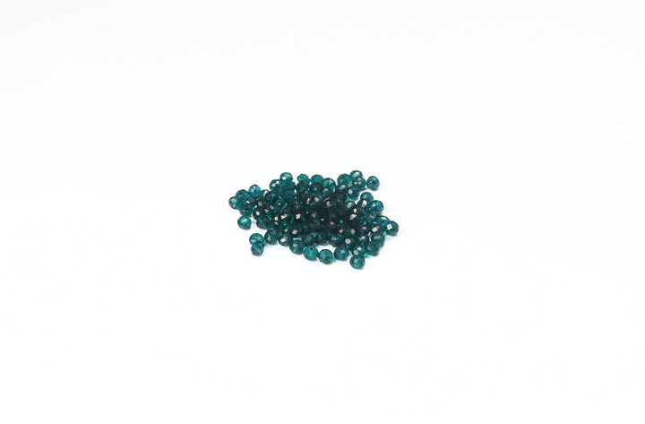 Pine Fancy Faceted Glass Bead