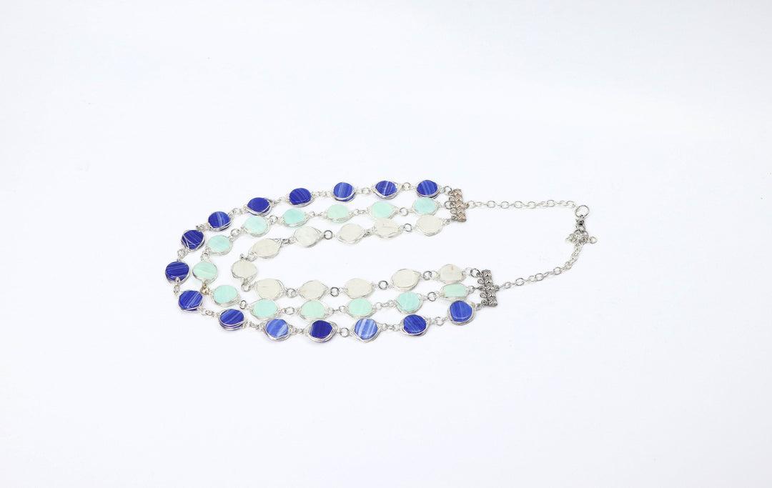 Stylish Press Glass Beads Necklace