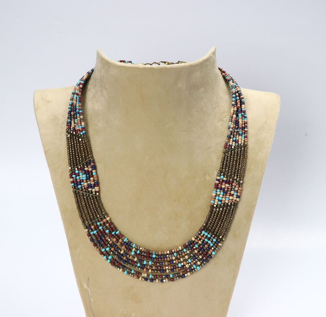 Trendy Glass Beads Necklace