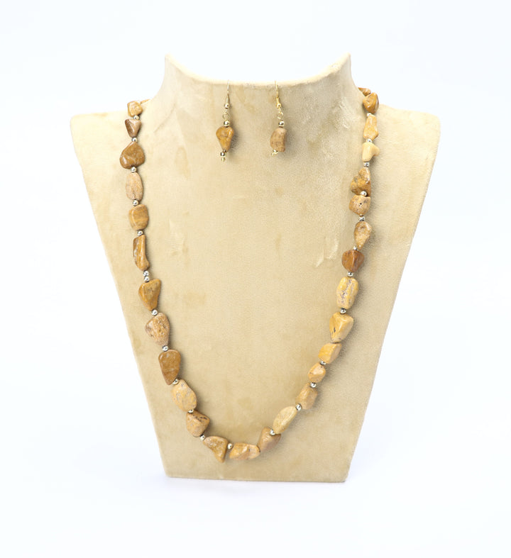 Antiqe Look Stone Necklace