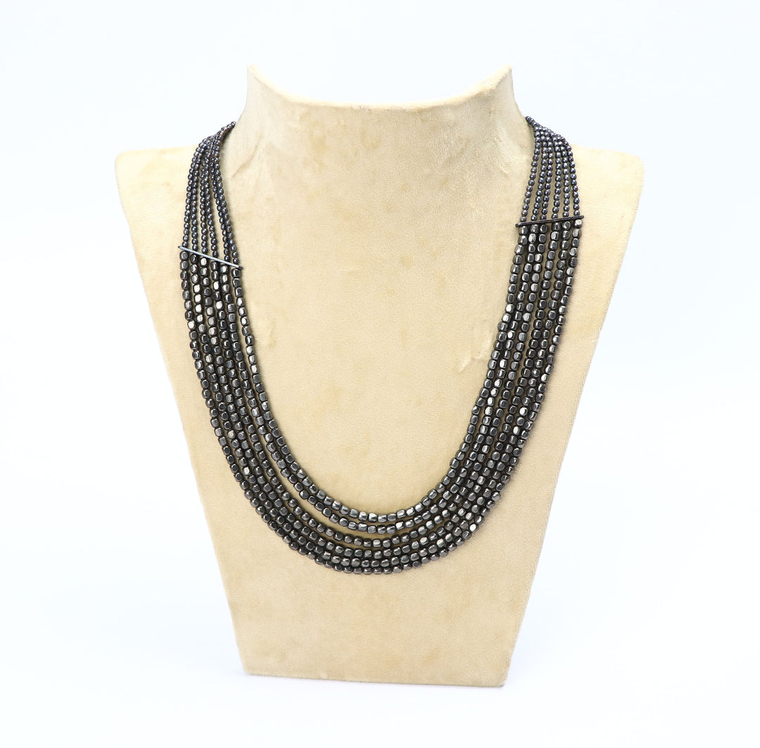 Multi Layer Metal Beads Necklace