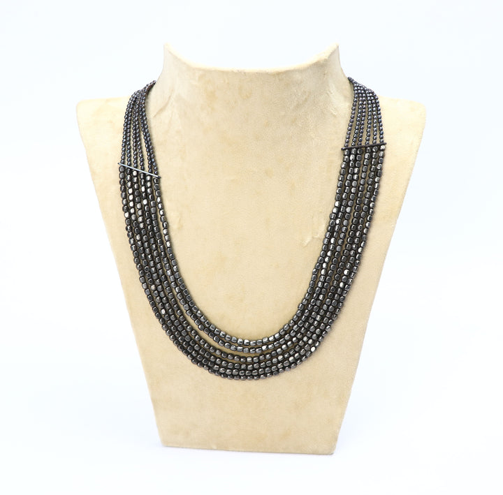 Multi Layer Metal Beads Necklace