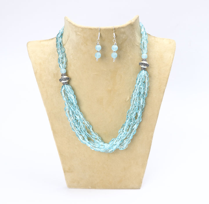 Multi Layer Glass Bead Necklace