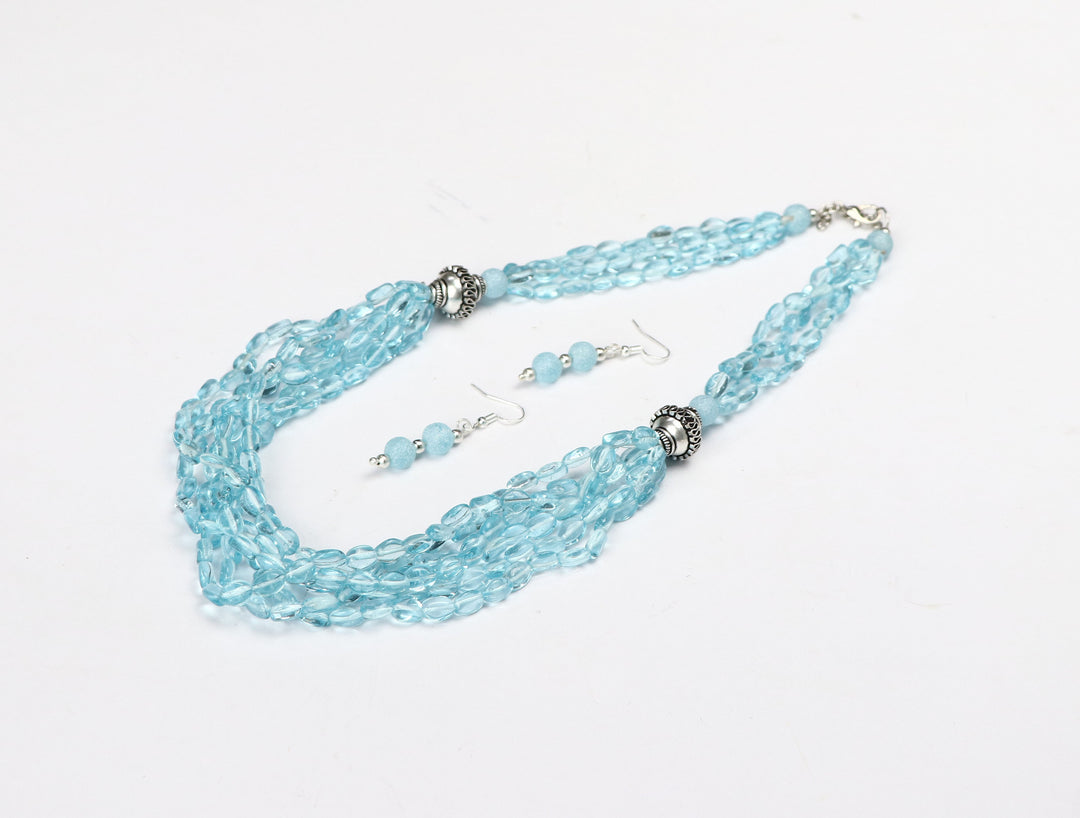 Multi Layer Glass Bead Necklace